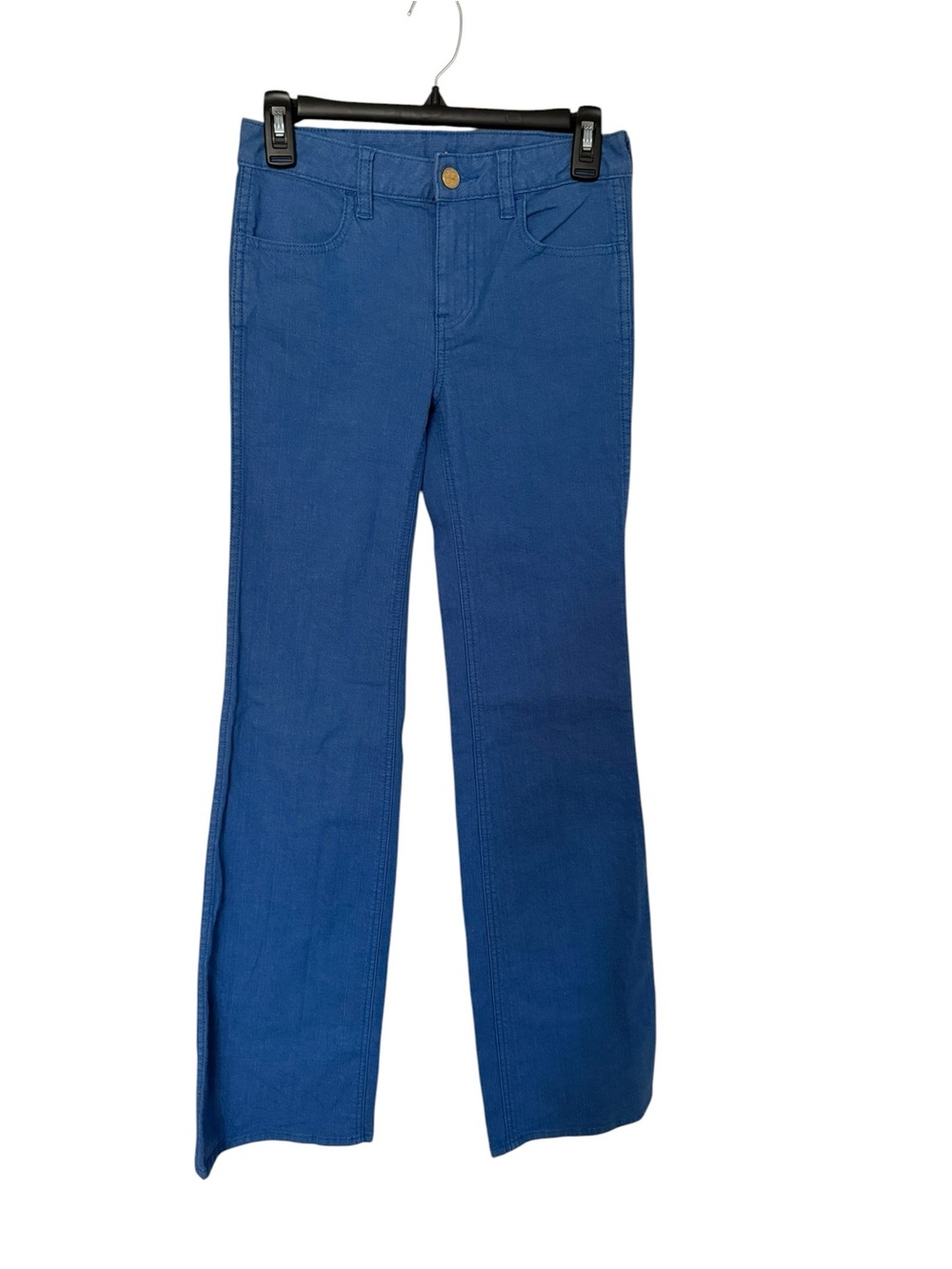 Tory Burch Y2K Bright Royal Blue Mid Rise Boot-Cut Denim Jeans Size 25